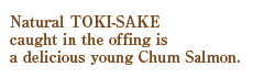 Natural Toki-sake captured in offing